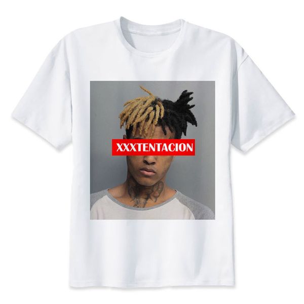 

Xxxtentacion Майка мужчины Майка мода футболка о шеи белые футболки для мужчин Топ трой