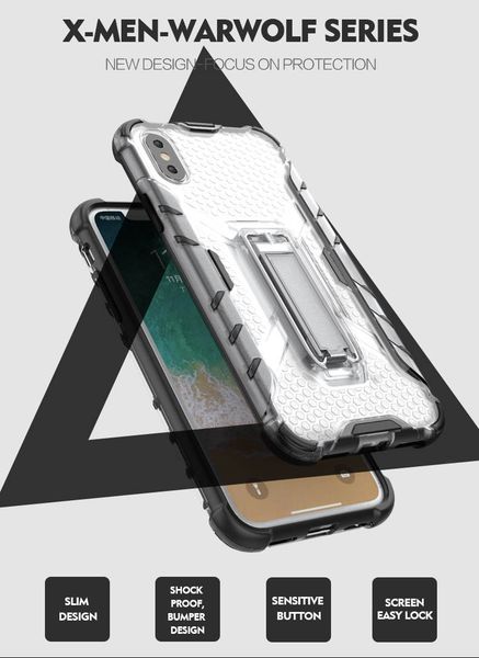 

Shockproof armor kick tand protective phone ca e hard hybrid ca e for iphone x 10 6 6 7 7 8 plu