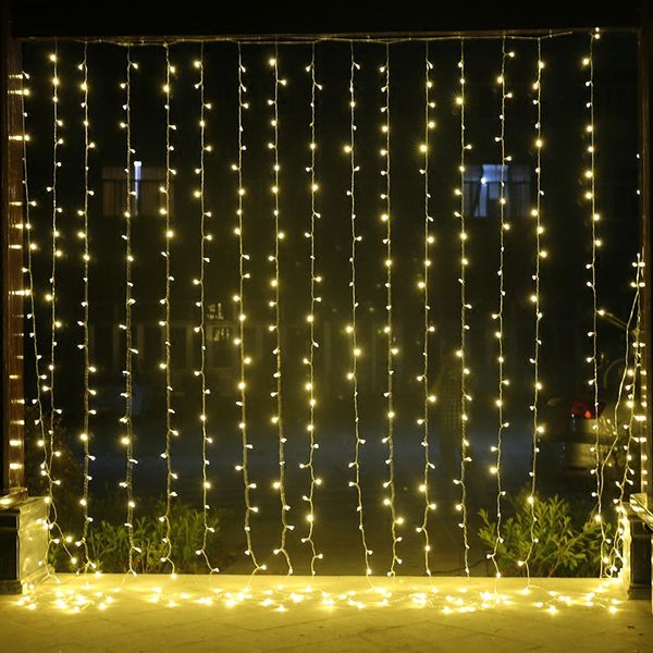 6m 4m Led Outdoor Fairy String Light Wedding Party Holiday Garden 768 Curtain Lights Decoration Eu Us Au Uk Commercial