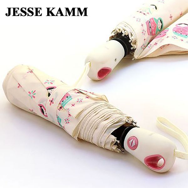 

джесси камм новое прибытие кукла складной полностью автоматический компактный алюминиевый ветрозащитный женщины дамы дождь мода зонтик паден