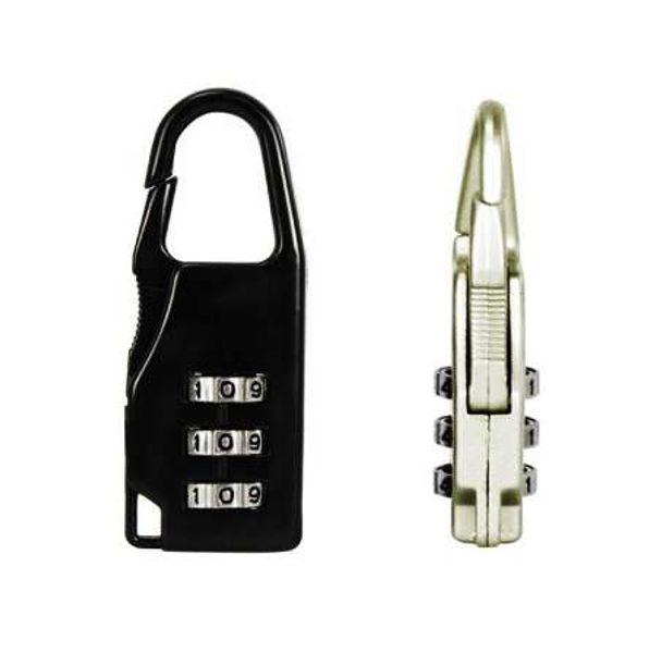 

mini 3 digit dial resettable combination travel luggage suitcase code lock password padlock