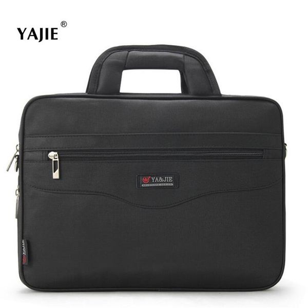 

yajie business men's briefcase large capacity for men's handbags 14 inch lapbag brand black travel crossbody bag totes a668
