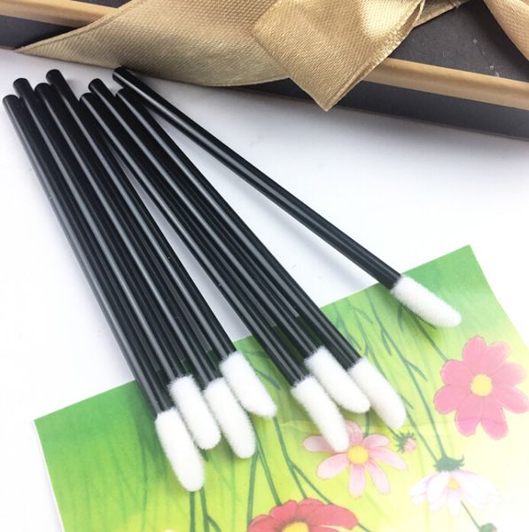 

wholesale 200 pcs disposable lipbrush lip gloss brush wands lipstick gloss applicators cosmetic sponge make up tool