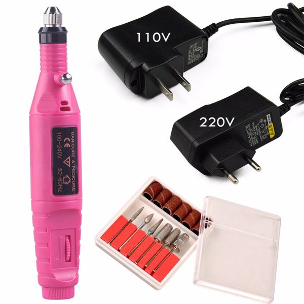 

mini electric milling cutter for manicure 20000rpm nail drill bits manicure machine mini drills pen drill bits nail art tools