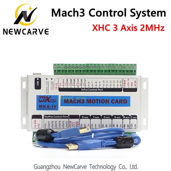 Scheda di controllo movimento XHC MK4 Mach3 Scheda di controllo movimento USB a 3 assi Finestre di supporto 2 MHz 7,10 Sistema di controllo NewCarve Mach3