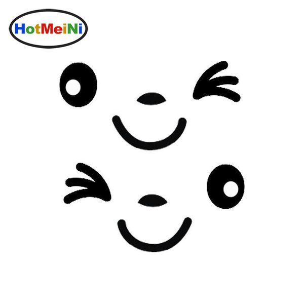 Acheter En Gros Car Styling Creative Belle Smiling Visage Réfléchissant Autocollants De Voiture Drôle Autocollants Rétroviseur Stickers De 1609 Du