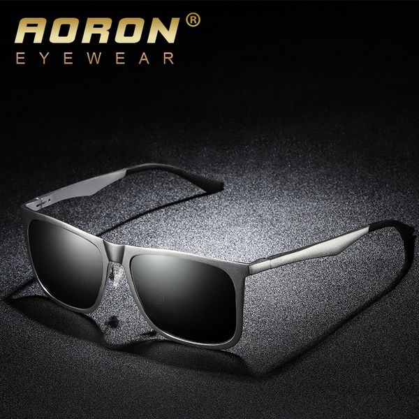 

aoron new pattern sun glasses colorful aluminum magnesium polarized light mirror go fishing drive a car drive sunglasses uv400, White;black