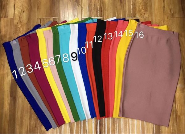 

wholesale women fashion black white red bandage skirt 2017 knitted sweet designer pencil skirt