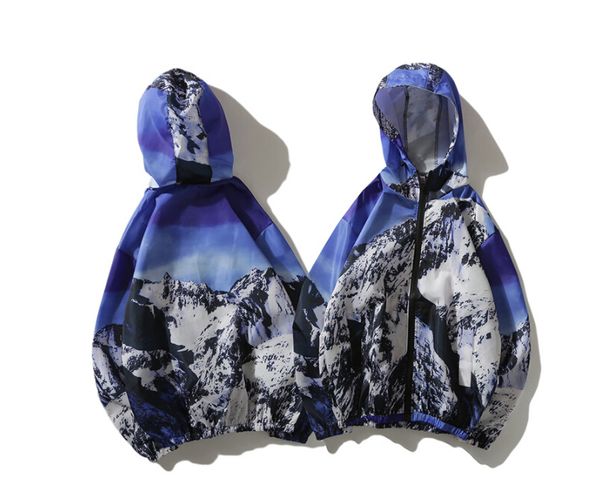 

Snow Mountain Jacket Men Windbreaker Hooded Spring Autumn Outside Sports Jackets