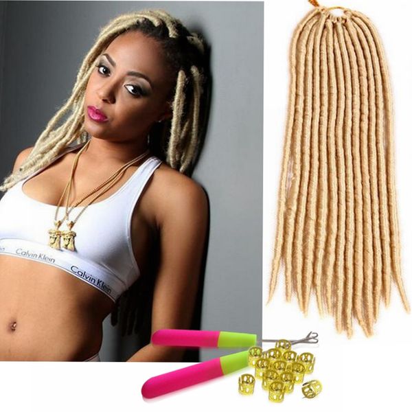 2019 Protective Hairstyle Easy Install Fake Dreads Faux Locs With Undone Ends Synthetic Crochet Braiding Hair For Black Women Birthday Gift Party From