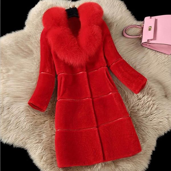 

Winter Fur Parka Женская одежда 2018 Новые зимняя женские Пальто Куртка Длинного Тонкое Ут