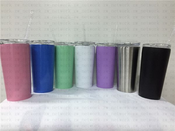 

new 16oz stainless steel tumbler with lid and straw 16ounce water cup coffee mug vacuum insulated tumblers cups outdoor sports water bottle
