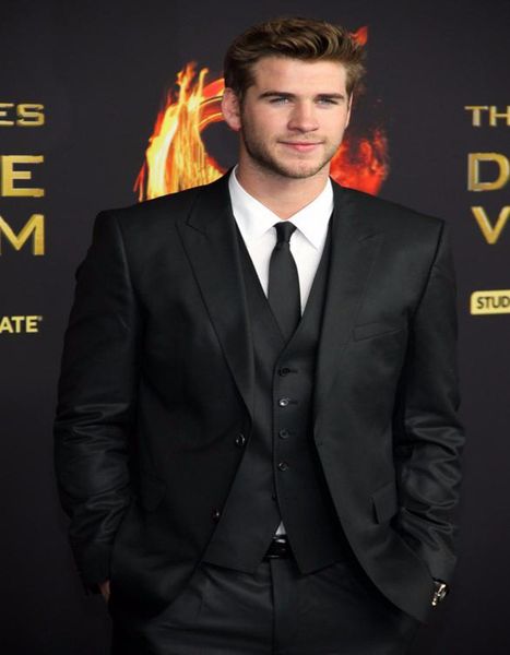 

2018 на заказ костюм slim fit жених формальные свадебные смокинги пик лацкан черный мужчины свадебное платье жених костюмы пальто брюки жиле, Black;gray