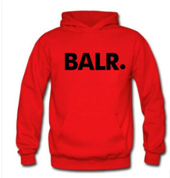 

balr letters printed hoodies mens spring autumn fleece pullovers hooded sweatshirts sports tracksuits long sleeved, Black