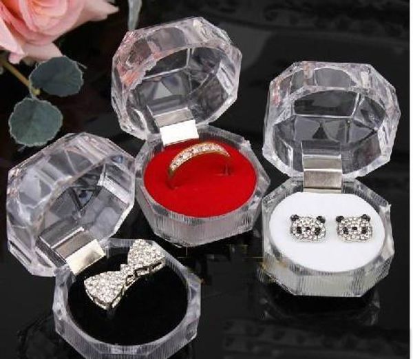 

Коробка Дисплея Серьги Держателя Кольца Коробок Пакета Ювелирных Изделий Акрило