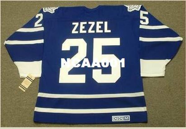 

mens #25 peter zezel toronto maple leafs 1993 ccm vintage retro hockey jersey or custom any name or number retro jersey, Black;red