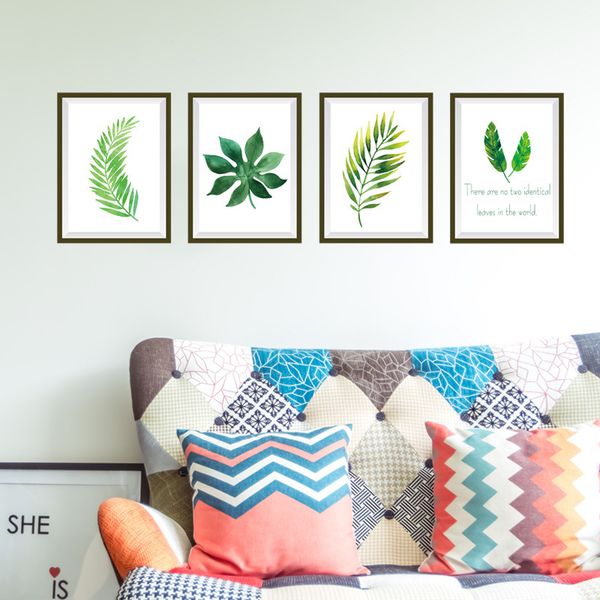 

nordic plant p frame decorative wall stickers bedroom living room entrance sofa corridor background decorative wallpaper