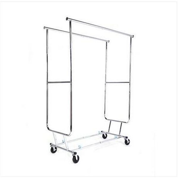 

wholesales heavy duty steel double-bar garment rack hange storage holders & racks