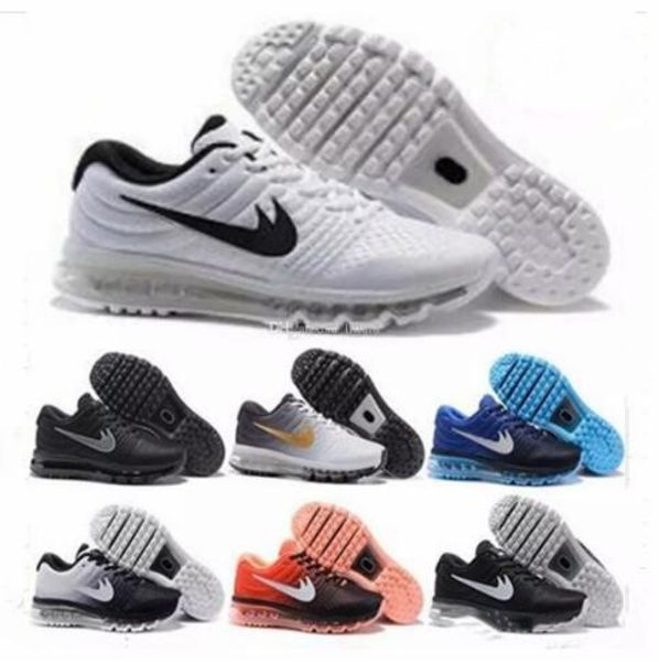 

2016 running shoes men women air cushion 2017 boots sneakers new color sports shoes size eur 36-45 running shoes, Black