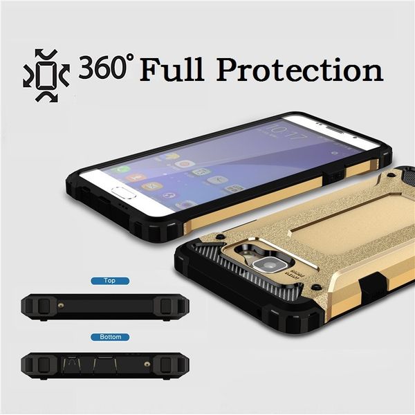 

for samsung s6 case combo shockproof for iphone x case hard plastic soft tpu rubber for goophone armor phone case