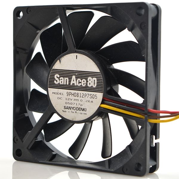 

sanyo 9ph0812p7s05 8015 0.26a 8cm 8 cm pwm chassis fan
