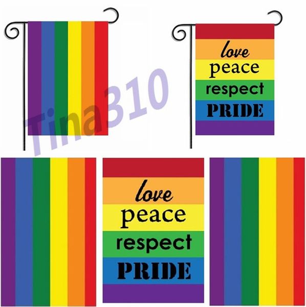

rainbow flag homosexual foreign trade garden flags outdoor hanging flags polyester garden flags independence day home decorations i325