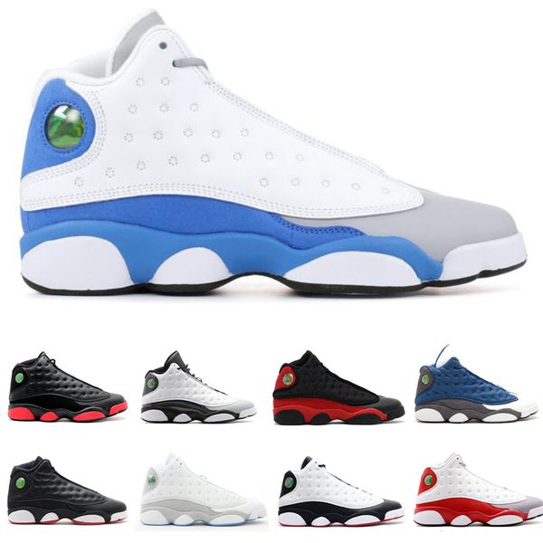 

italy blue dirty bred 13s mens basketball shoes sneakers barons grey toe outdoor sports athletic trainer he got game 13 infrared 23