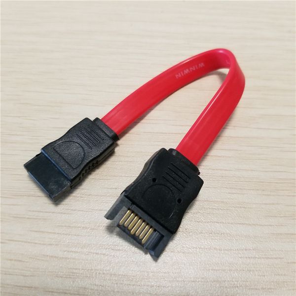 

10pcs/lot hard dirve sata data extension serial power cable male to female red 10cm
