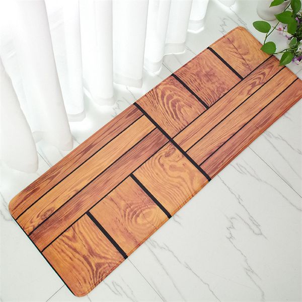 

40*120cm doormat fleece fabric wood bamboo floor camouflage printed mat rug carpet for kitchen bedroom tapete tapis alfombras