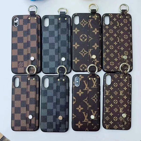 

Luxury Brand Phone Case for IPhone X/XS XR XSMAX 6/6S 6plus/6S Plus 7/8 7plus/8plus Designer iPhone Case with handholder 4 style