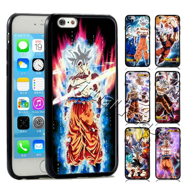 Coques Mobile Ultra Instinct Dragon Ball Cas De Téléphone Super Goku Argent Maîtrisé Dbs Dbz Anime Pour Iphone I7 Téléphone Cas I8 Couverture Cadeau