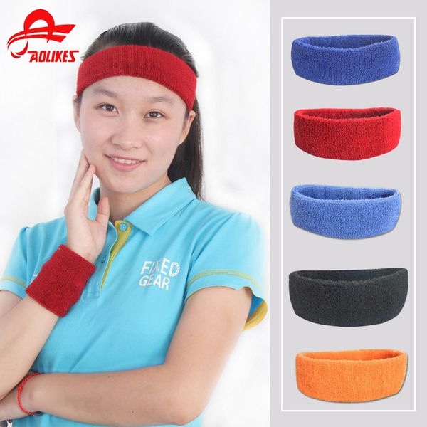 

different color cotton sports basketball headband /sweatband head sweat band/brace, Yellow;black