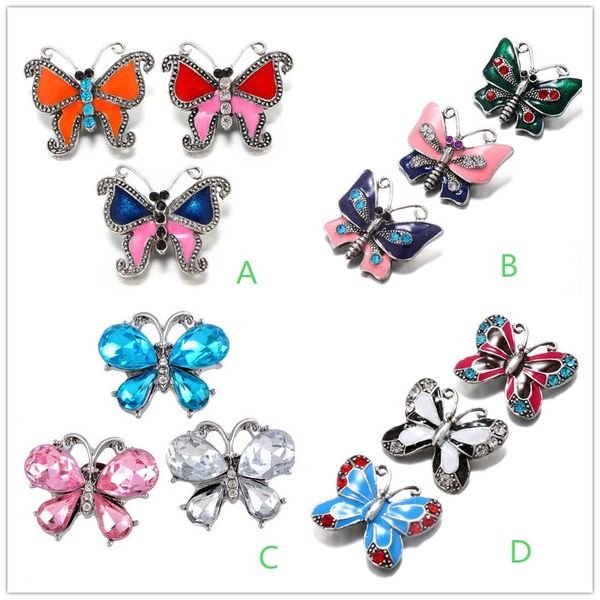 

4styles rhinestones ginger snap jewelry crystal snap buttons diy 18mm snap button bracelets neklace jewelry