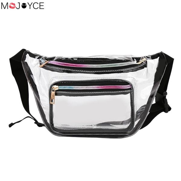 

transparent pvc waist packs women trendy ladies waist bag casual design girls pouch fanny chest clear shoulder bags