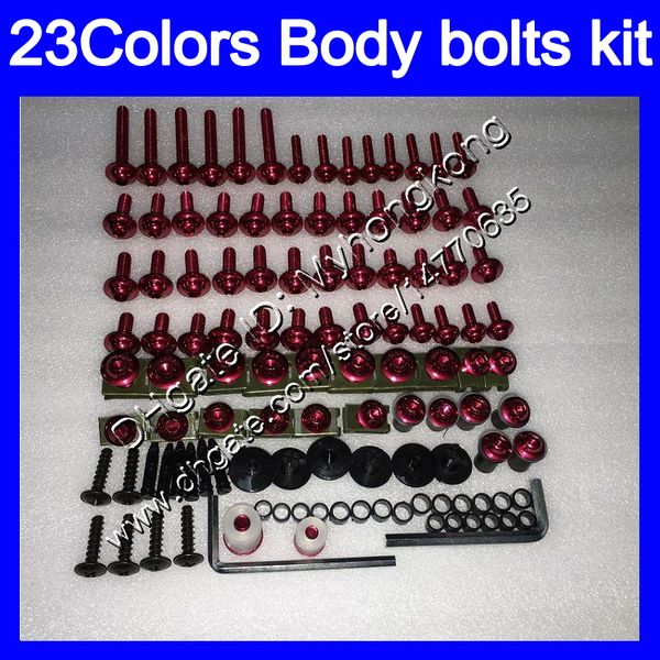 

fairing bolts full screw kit for kawasaki z750 04 05 06 z-750 z-750s 04-06 z750s 2004 2005 2006 body nuts screws nut bolt kit 25colors
