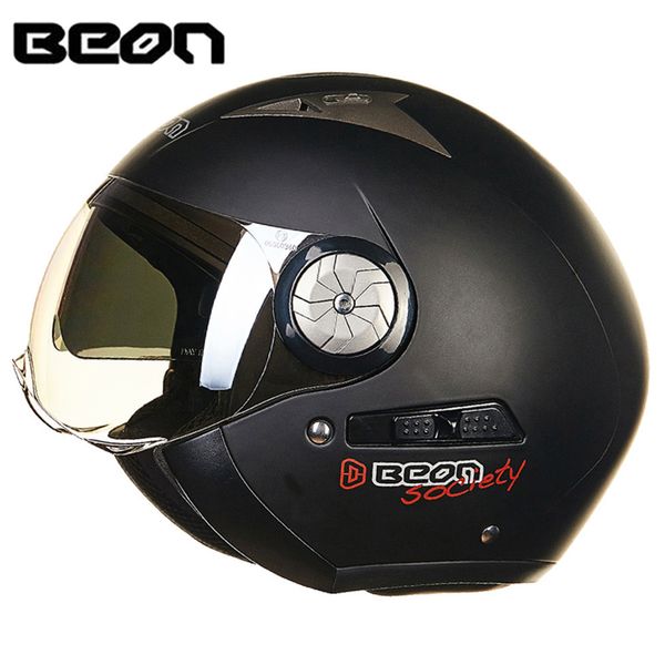 

beon scooter motorcycle helmet chopper 3/4 open face vintage helmet moto casque casco motocicleta e men women helmets