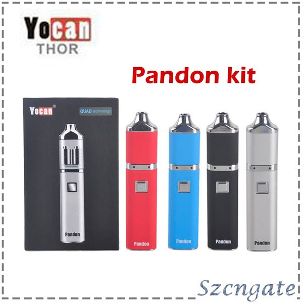 

Pandon Kit QUAD Wax Vaporizer Pen Kits 1300mAh Kits 2 QDC Voltage Adjustable Evolve Coils Compitable 0268089-1