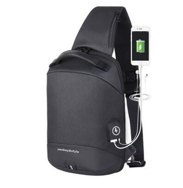 

мужчины usb зарядка сундук деловая сумка сумка слинг большая емкость сумка crossbody сумки сумка зарядное устройство сумка посыльного 6 цвет