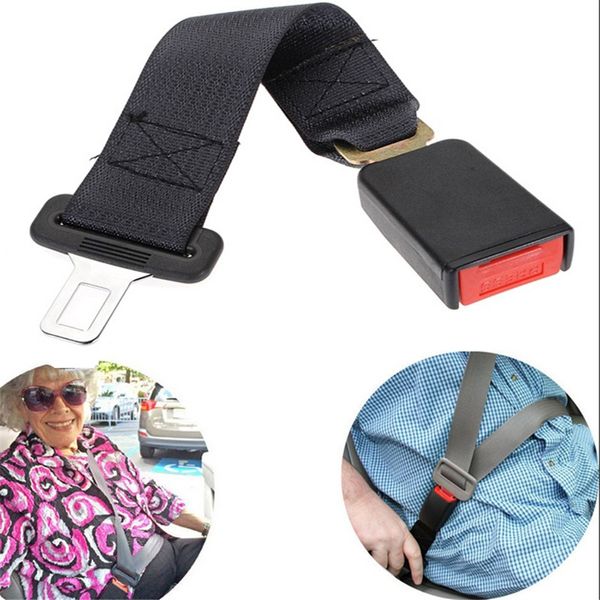 

car interior accessories 7 inches polyester car seat belt extender adjustable tough simple -suit for various cars (black