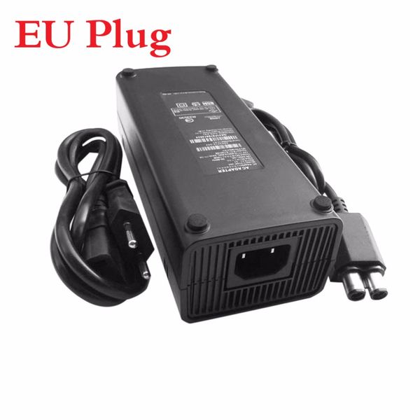 Freeshipping AC 100-240V Adapter Netzteil Ladegerät Kabel für X-BOX 360 Slim Ideales Ersatzladegerät mit LED-Anzeigeleuchte EU-Stecker