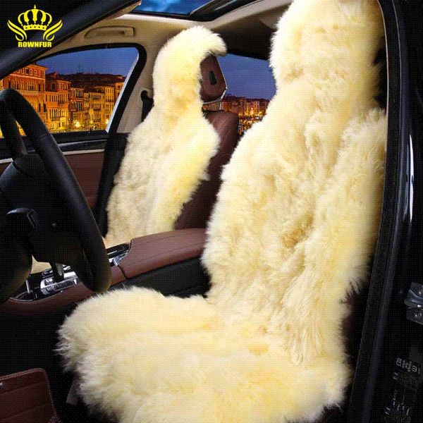 Rownfur 100 Natural Fur Australian Sheepskin Car Seat Covers Universal Size For Cover Accessories Automobiles 2018 D001 B