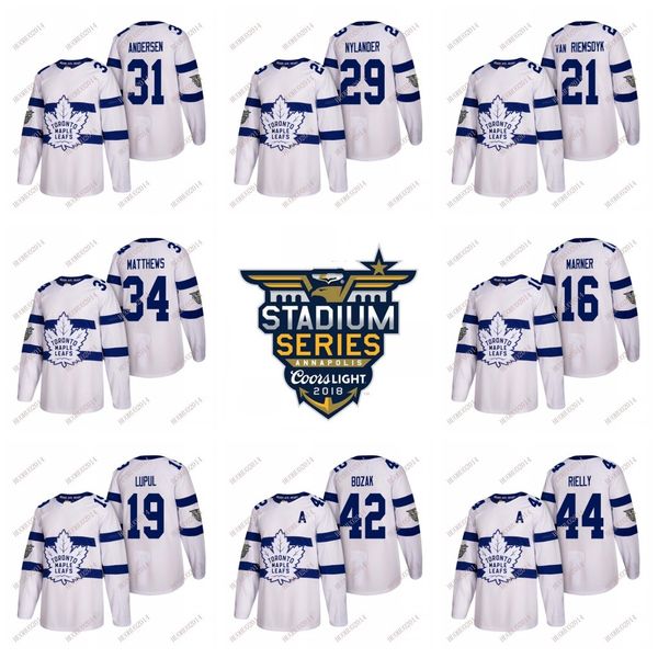 

2018 Stadium Series Toronto Maple Leafs Hockey Jerseys Youth Auston Matthews Marner Marleau Nylander Brown Rielly