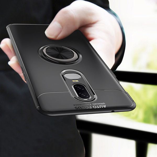 

Для OnePlus 6 Case автомобильный держатель подставка магнитный кронштейн палец кольцо