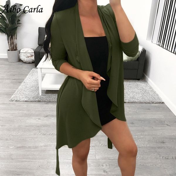 

2018 autumn winter fashion long cardigan female long sleeve belt cardigan blouse shirt women jacket coat knit sweater coats, Tan;black