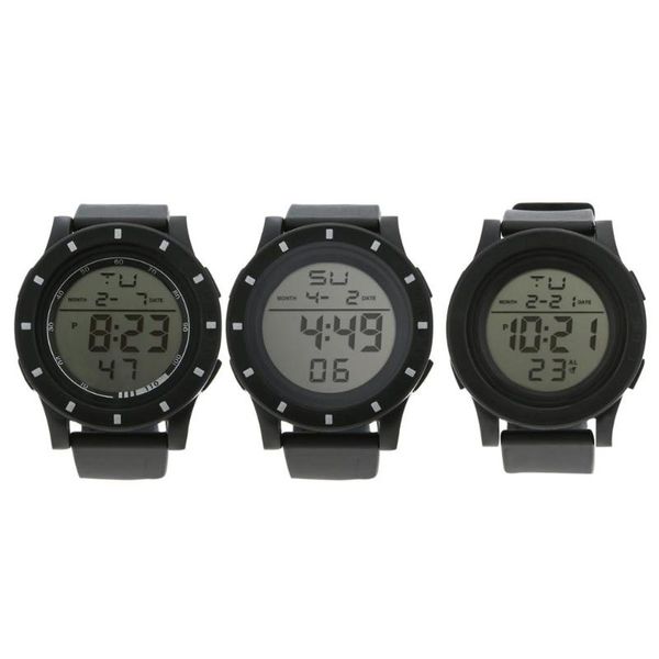 

big digital watch led clock men fashion electronics wristwatch male sport watch relogio masculino digital reloj hombre, Slivery;brown