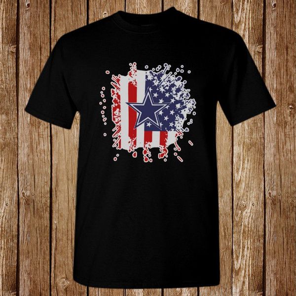 

Даллас ковбои американский флаг логотип размер S-5XL футболка