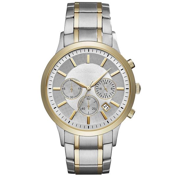 

classic fashion men's watches ar11076 quartz watches are ing, Slivery;brown