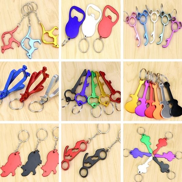 

new 31 styles fashion wedding supplies bottle opener key chain simple and durable key chain beer bottle opener i188