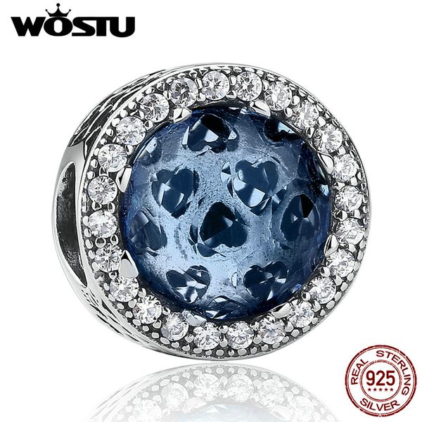 

whole salewostu hot sale 925 sterling silver radiant hearts, moonlight charms fit original wst bracelet jewelry making, Bronze;silver
