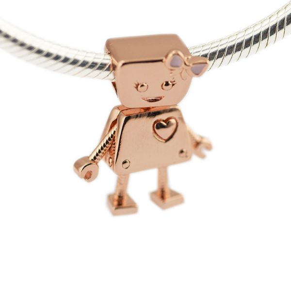 

fits charms bracelets 2018 spring rose gold bella bot charm beads original 925 sterling silver diy jewelry for women making wholesale, Bronze;silver